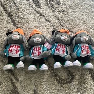 Brand new bundle of 4 plush bunny boy